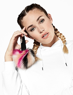 Beechfield® Fur Pom Pom Keyring - Koko